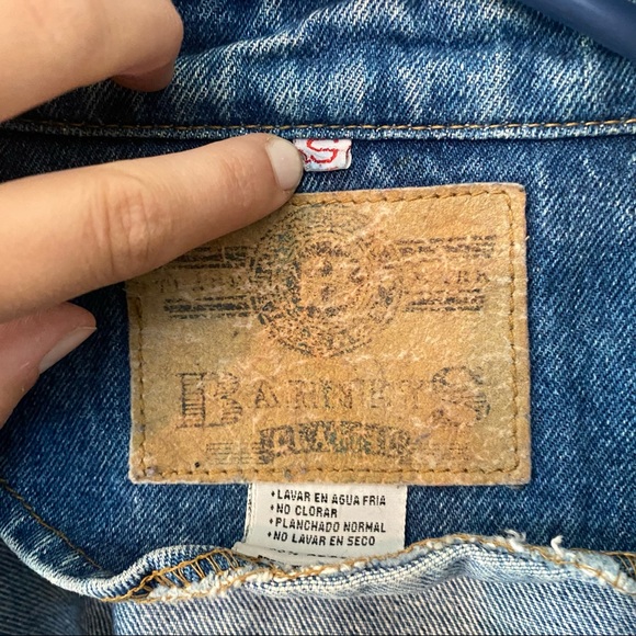 VINTAGE mens size small jean jacket - Picture 5 of 5